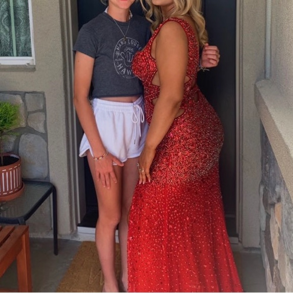 Jasz Couture Red Prom Dress